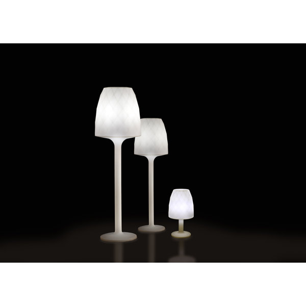 Vondom Vases Matte Ice White PlugIn LED Outdoor Floor Lamp Wayfair